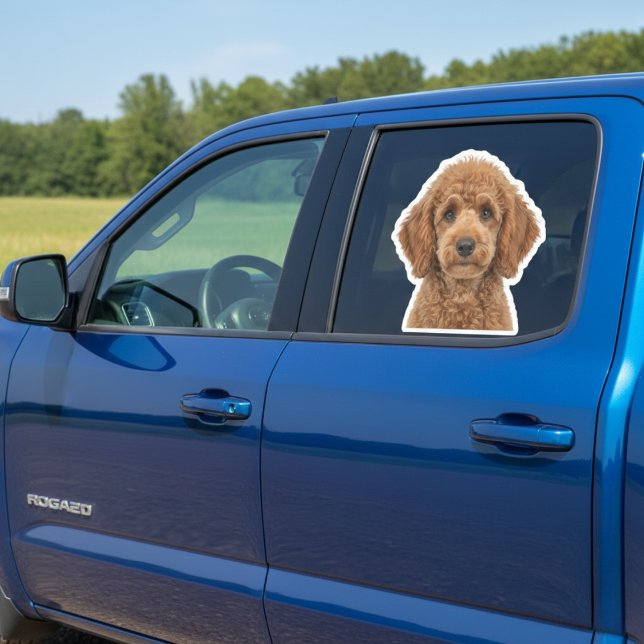 Personalized Pet Photo Car Window Sticker (Show Off Your Dog. Every Commute.)