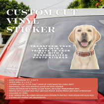 Personalized Pet Photo Car Window Sticker