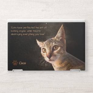 Personalized Pet Photo Cat Dog Custom Template HP Laptop Skin