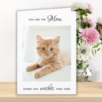 Personalized Pet Photo Cat Mom Mother's Day