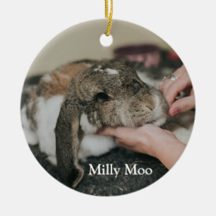 Personalized Pet Photo Ceramic Ornament