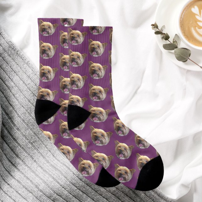 Personalized Pet Photo Christmas Present Socks (Creator Uploaded)