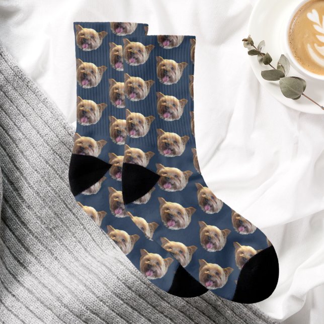 Personalized Pet Photo Christmas Present Socks (Creator Uploaded)