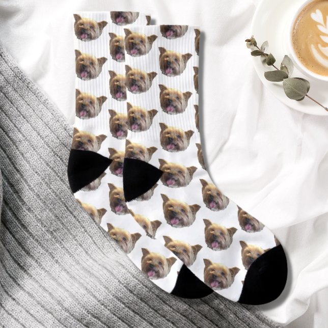 Personalized Pet Photo Christmas Present Socks (Creator Uploaded)