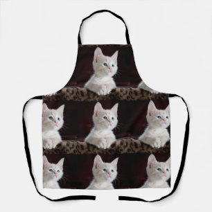 Personalized Pet Photo Collage Cat Lover Apron