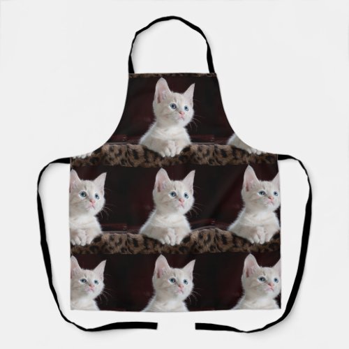 Personalized Pet Photo Collage Cat Lover Apron