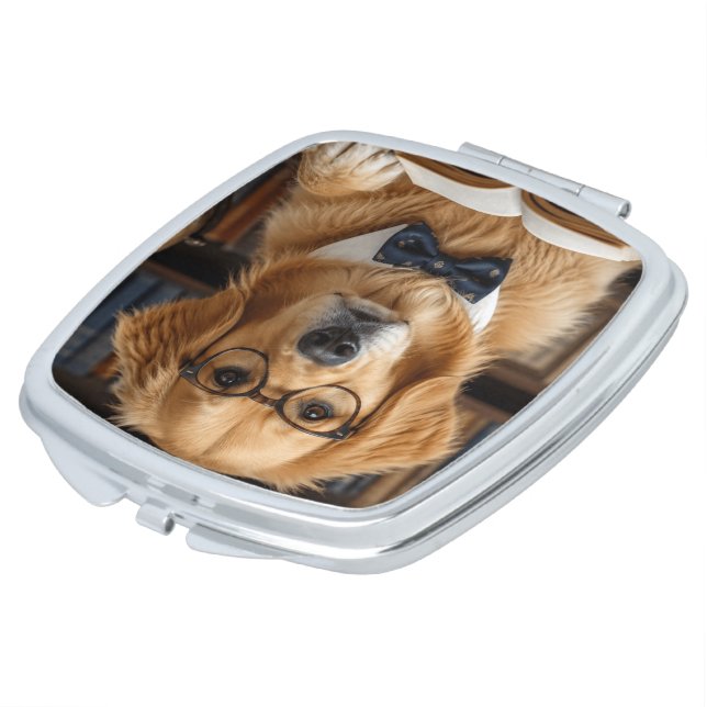 Personalized Pet Photo Compact Mirror Keepsake (Turned)