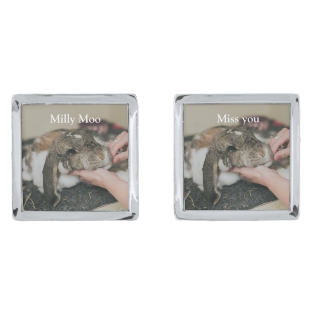  Personalized Pet Photo  Cufflinks (Front)