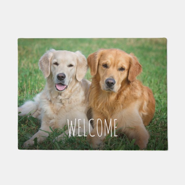 Personalized Pet Photo Custom Dog Cat Doormat (Front)