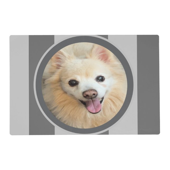 Personalized Pet Photo Custom Dog Picture Placemat (Back)
