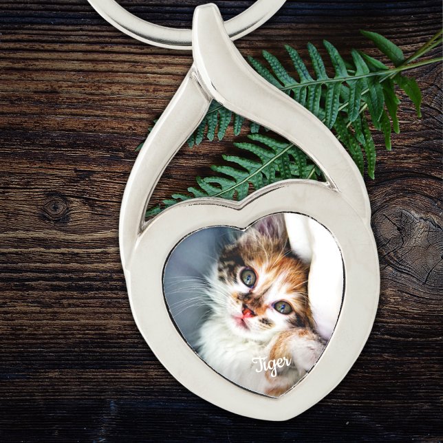 Personalized Pet Photo Dog Cat Lover Keepsake Keychain (Creator Uploaded)