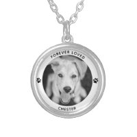 Pet Memory Paw Foot Prints In The Sand Dog Loss Gift Black Necklace From US 
