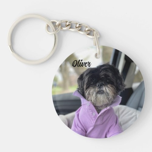 Personalized Pet Photo Dog Gift Keepsake  Keychain