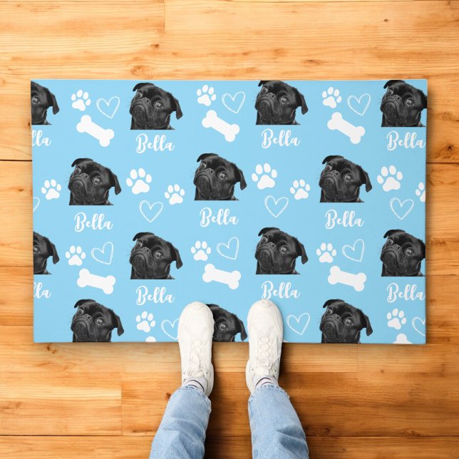Personalized Pet Photo Dog Lover Instagram Doormat (Creator Uploaded)