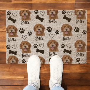 Personalized Pet Photo Dog Lover Instagram Fiber Doormat