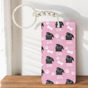 Personalized Pet Photo Dog Lover Instagram Keychain