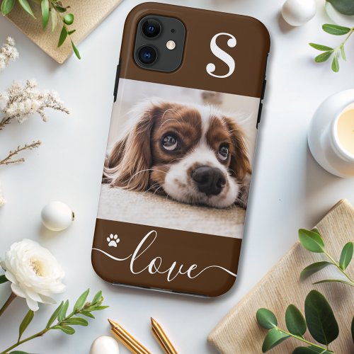 Personalized pet photo dog lover keepsake iPhone 11 case