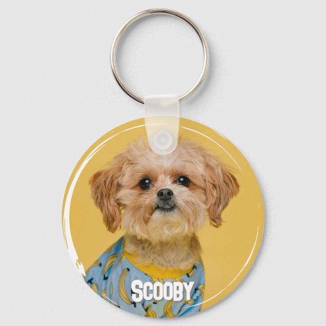Personalized Pet Photo Dog Lover Keepsake Keychain (Front)