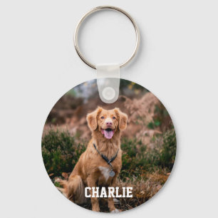 Personalized Pet Photo Dog Lover Keepsake Keychain