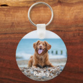 Personalized Pet Photo Dog Lover Keepsake Keychain (Front)