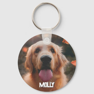 Personalized Pet Photo Dog Lover Keepsake Keychain
