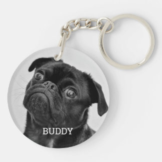 Personalized Pet Photo Dog Lover Keepsake Keychain