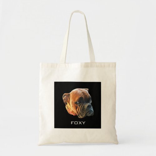 Personalized Pet Photo Dog Tote Bag