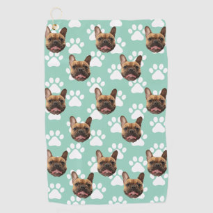 Personalized Pet Photo Face Gift For Golfer Custom Golf Towel