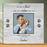 Personalized Pet Photo Father's Day Dog Dad Plaque<br><div class="desc">"You are the Dad every dog wishes they had." ! This Fathers Day give Dad a cute personalized pet photo plaque from his best friend. Personalize with the dog's name & favorite photo. This dog dad fathers day plaque will be a favorite of all dog dads and dog lovers !...</div>