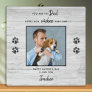 Personalized Pet Photo Father's Day Dog Dad Plaque