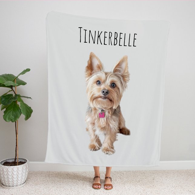 Personalized Pet Photo Fleece Blanket (Creator Uploaded)