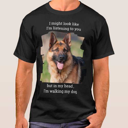 Personalized Pet Photo Funny Dog Dad T_Shirt
