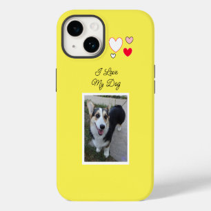 Personalized Pet Photo I Love my Dog Case-Mate iPhone 14 Case