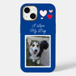 Personalized Pet Photo I Love my Dog Case-Mate iPhone 14 Case