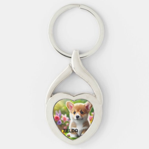 Personalized Pet Photo Keepsake Dog Lover Keychain