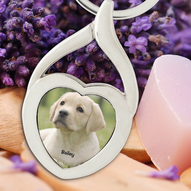 Personalized Pet Photo Keepsake Dog Lover Keychain (Creator Uploaded)