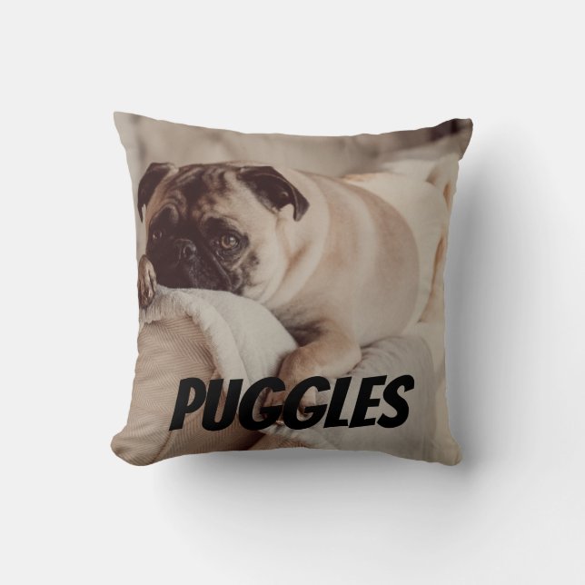 Personalized Pet Photo Keepsake Memory Pillow (Front)