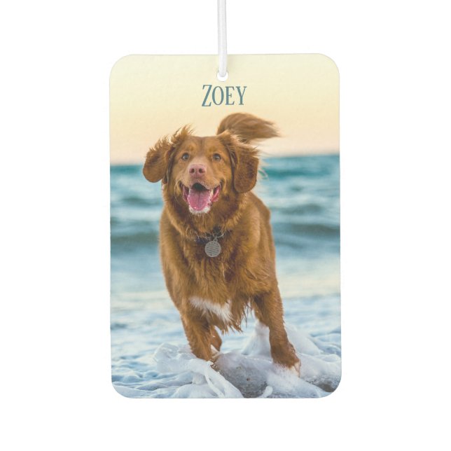 Personalized Pet Photo Keepsakes Gift Idea Air Freshener (Front)