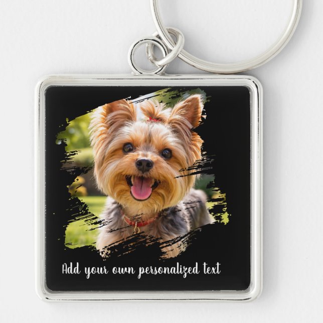 Personalized Pet Photo Keychain (Front)