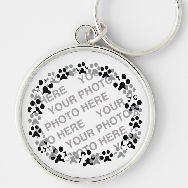 Personalized Pet Photo Keychain (Front)