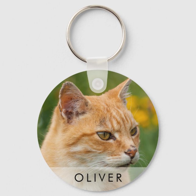 Personalized Pet Photo Keychain (Front)