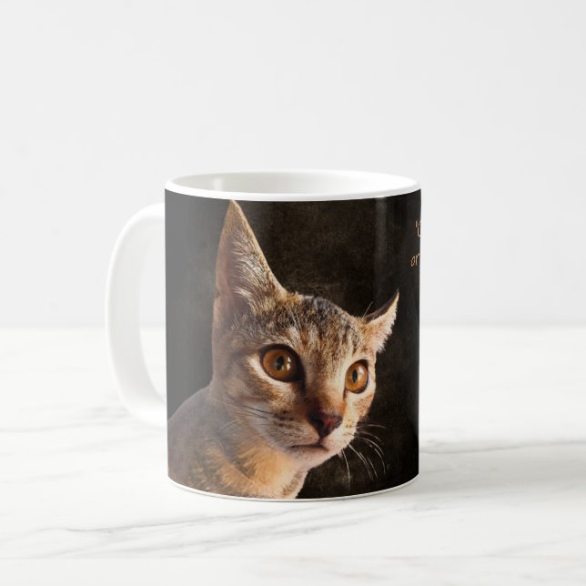 Personalized Pet Photo Kitten Cat Dog Template Coffee Mug (Front Left)