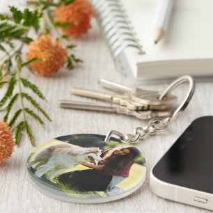 Personalized Pet Photo Memorial Keychain