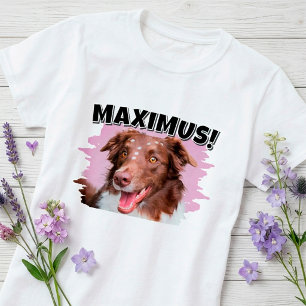 Personalized Pet Photo & Name T-Shirt