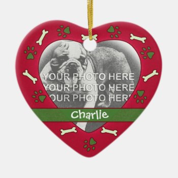 Personalized Pet Photo Ornament by koncepts at Zazzle