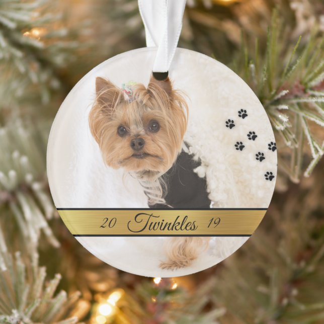 Personalized Pet Photo Ornament (Tree)