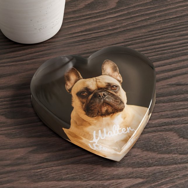Personalized Pet Photo Paperweight (Upload your pup's photo and add his or her name. Makes a lovely keepsake of your best friend.)