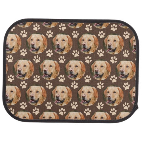 Personalized Pet Photo Pattern Dog Car Floor Mat