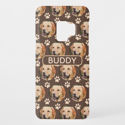 Personalized Pet Photo Pattern Dog Name Case_Mate Samsung Galaxy S9 Case