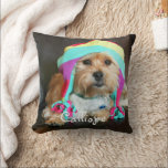 Personalized Pet Photo Pillow<br><div class="desc">Personalized Pet Photo Pillow.  Makes a great gift!  Back color can be customized to any color of your choosing.</div>